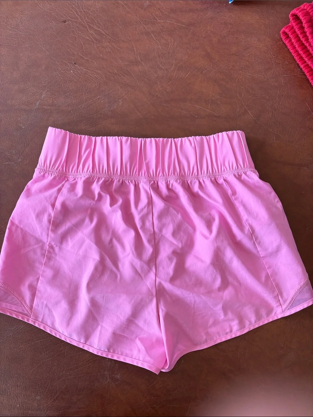 Girls Pink Athletic Shorts - Lightweight Running Shorts